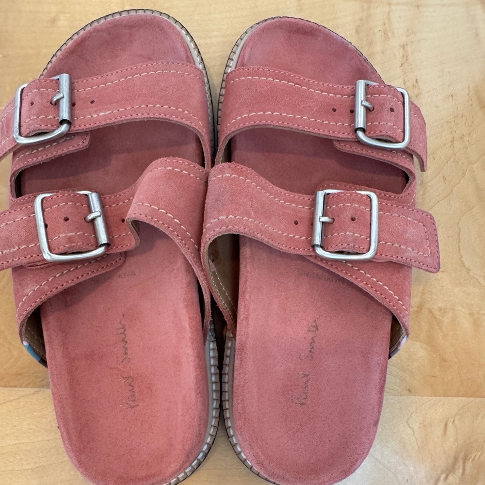 Paul Smith Pink Suede Sandals